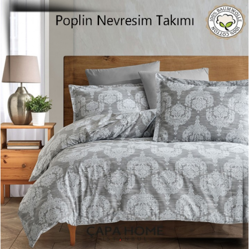 Çapa Home Poplin Nevresim Takımı %100 pamuk